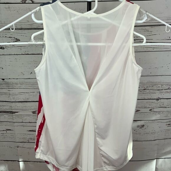 American Flag Print Patriotic Tank Top Plus Size - Picture 10 of 15